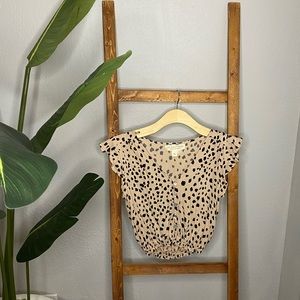 Cheetah Print Short Sleeve Shirt